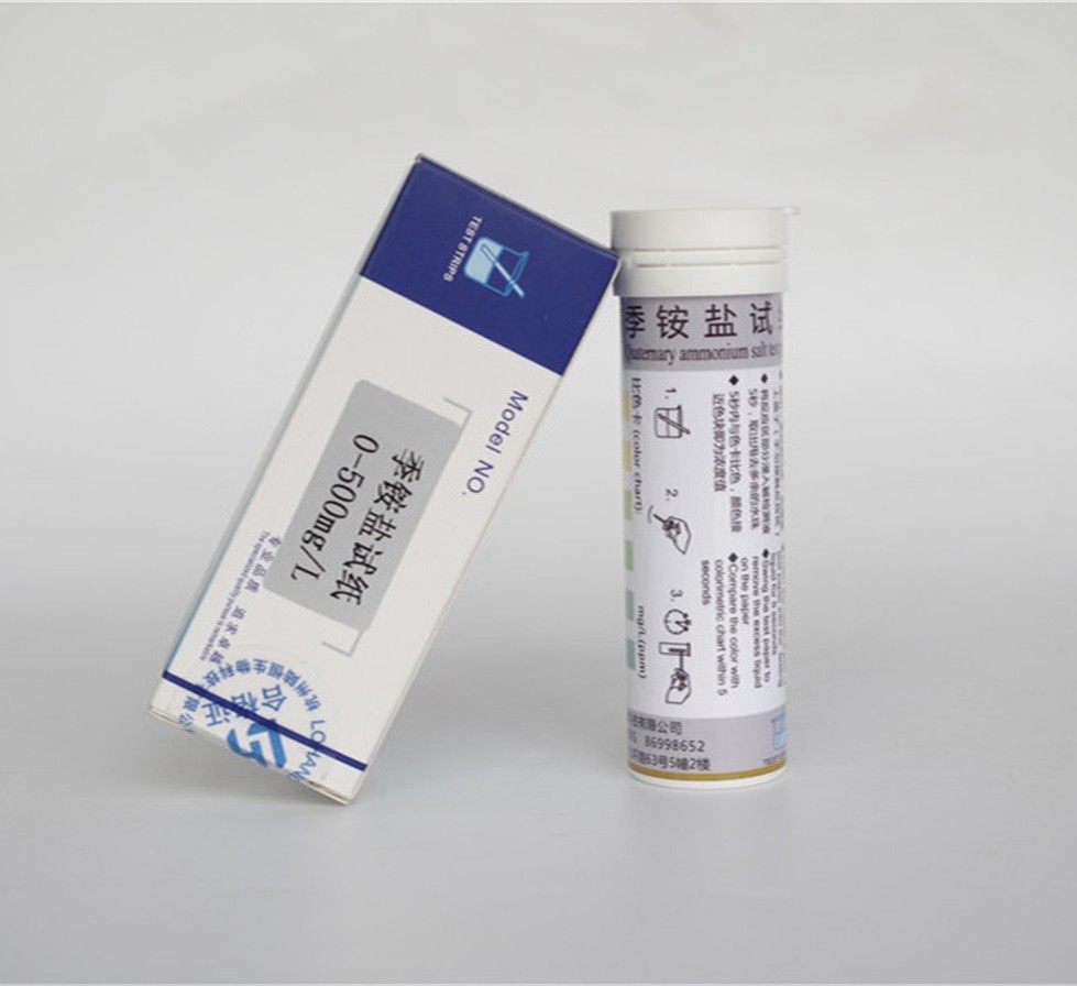 陆恒季铵盐检测试纸 0-500mg/L