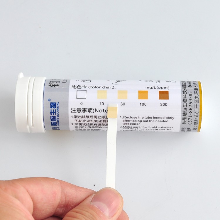 陆恒铜检测试纸 0-300mg/L